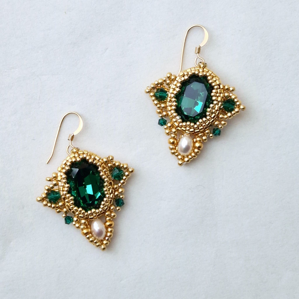 Deco Émeraude Earrings