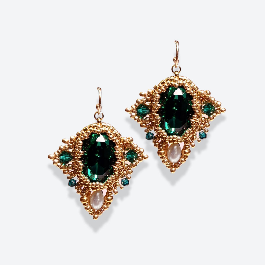 Deco Émeraude Earrings