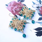 Starlit Emerald Earrings