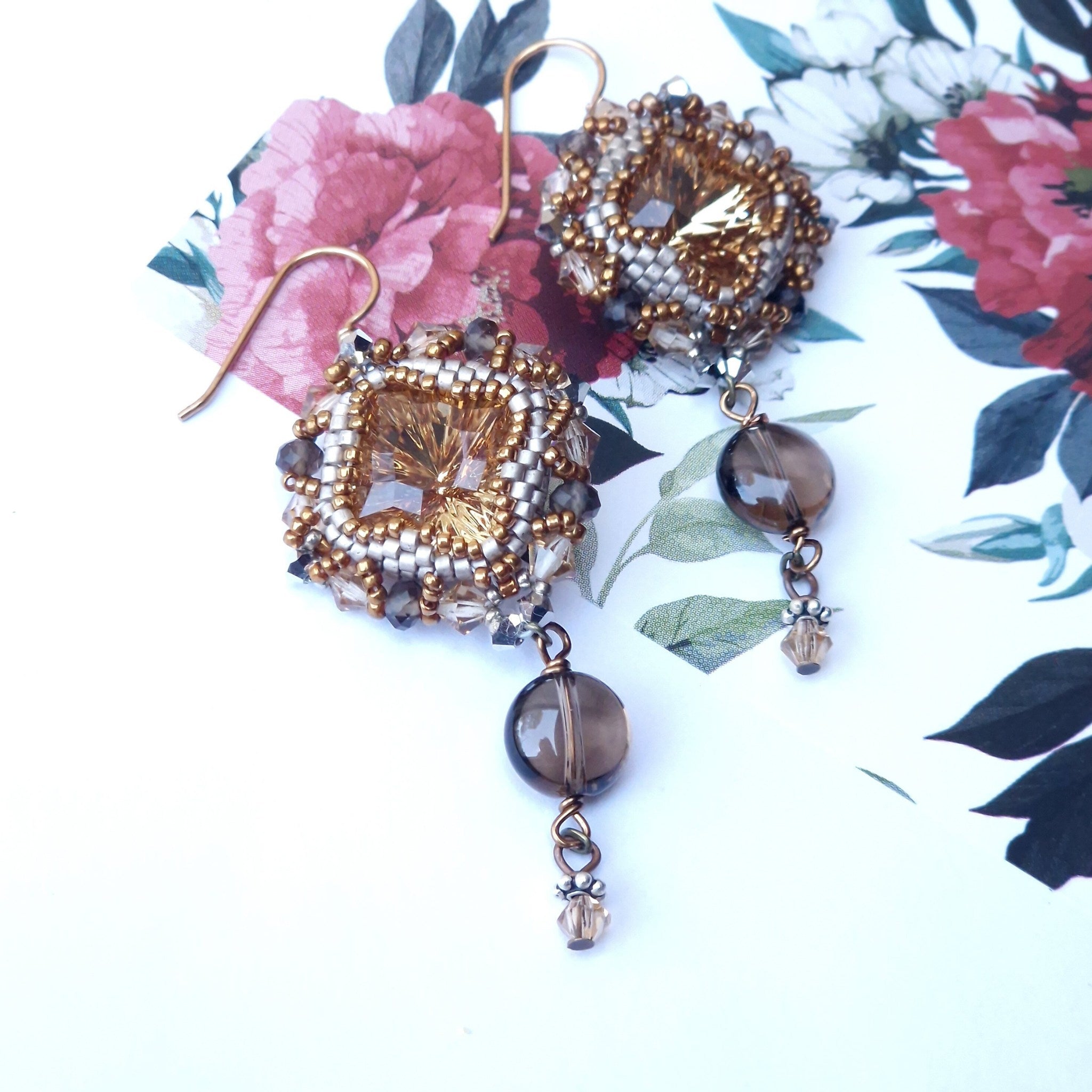 Shimmering Hazel Earrings