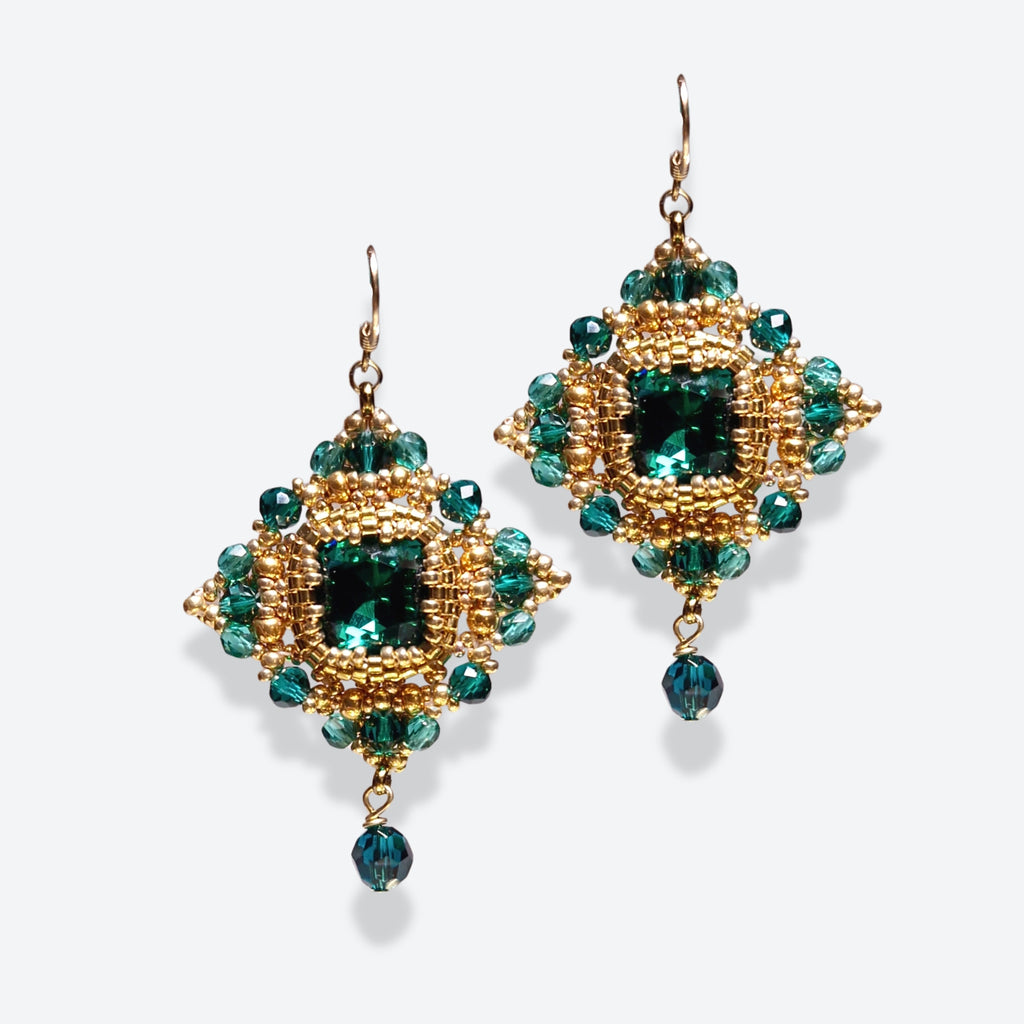 Starlit Emerald Earrings