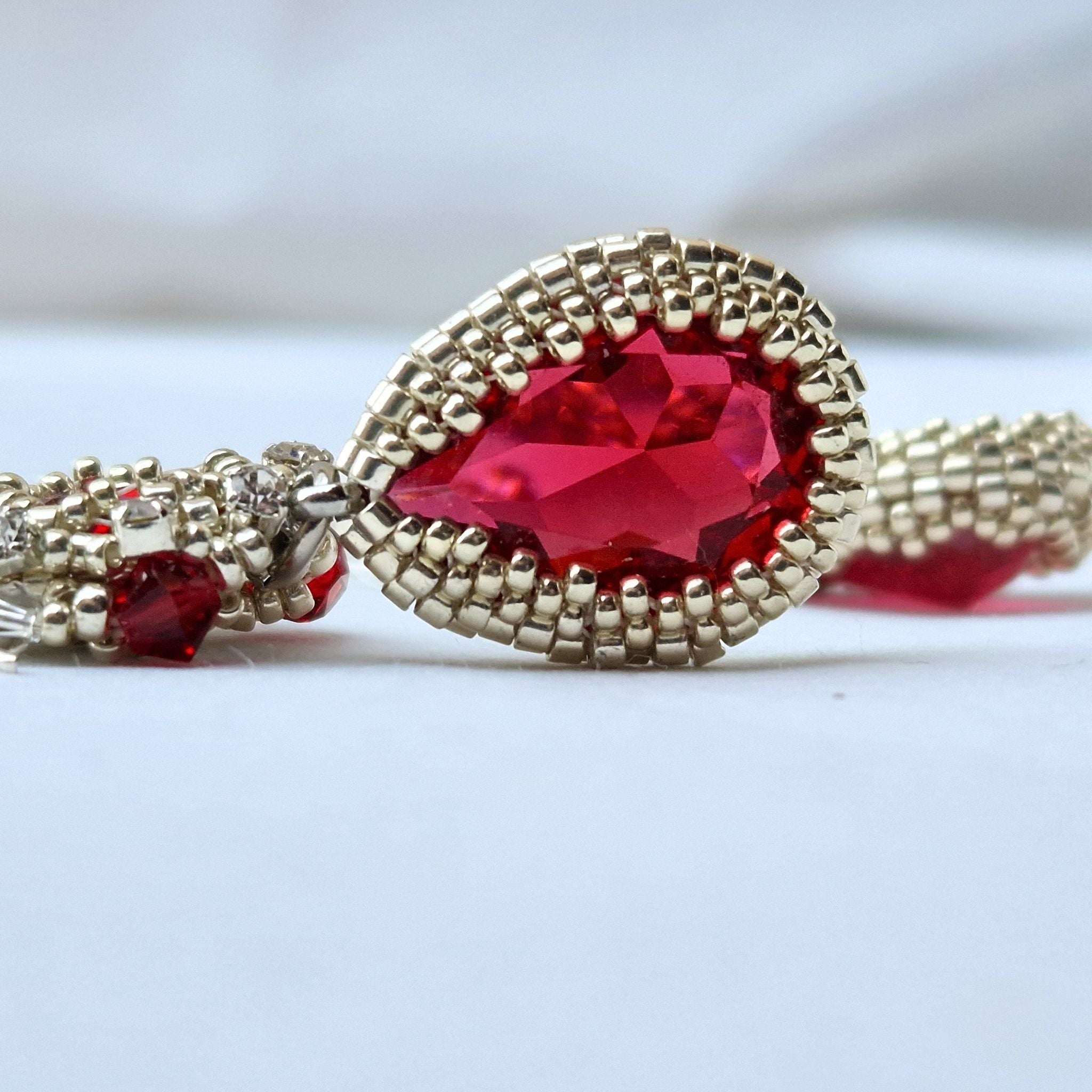 Silver Flame Earrings 