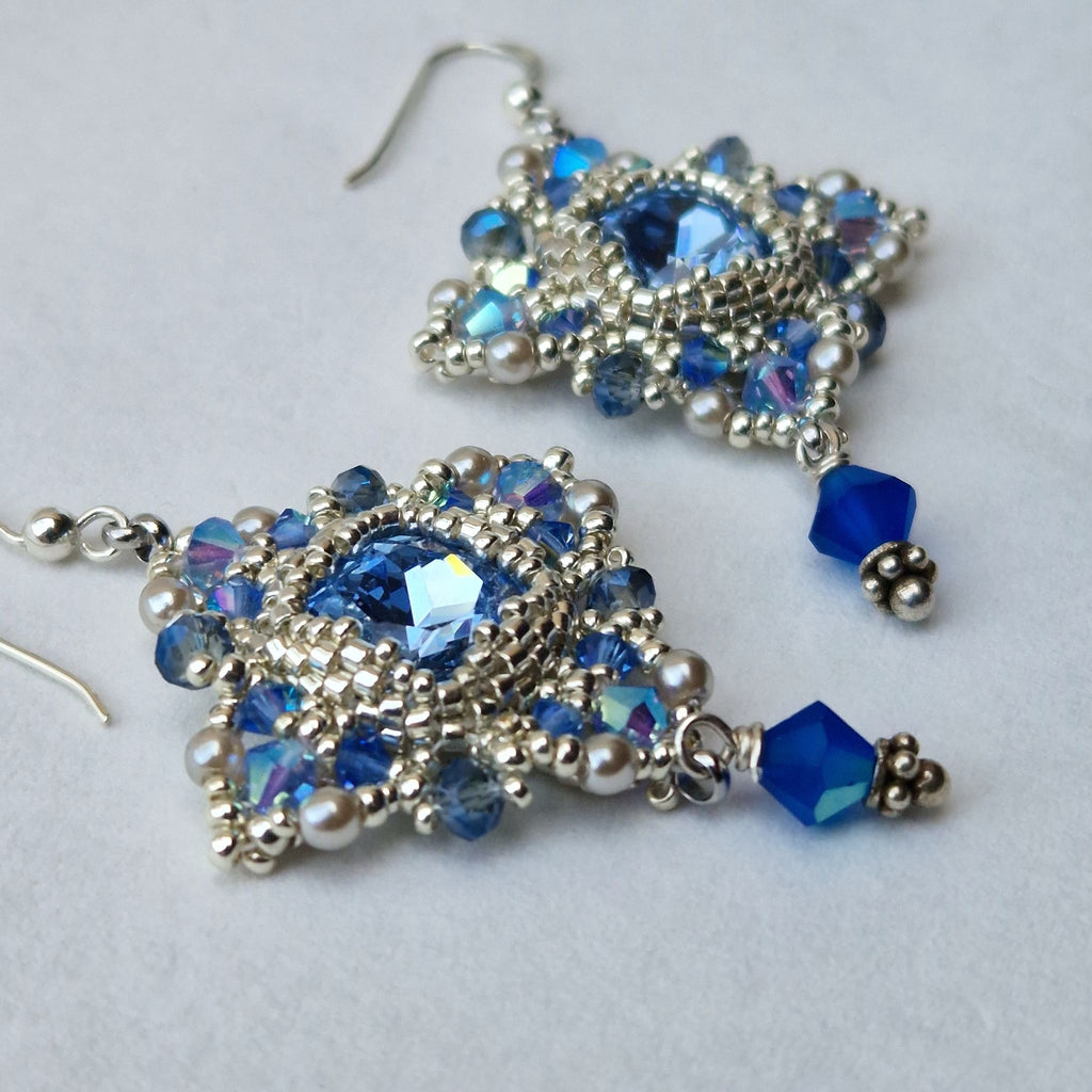 Starlit Light Sapphire Earrings