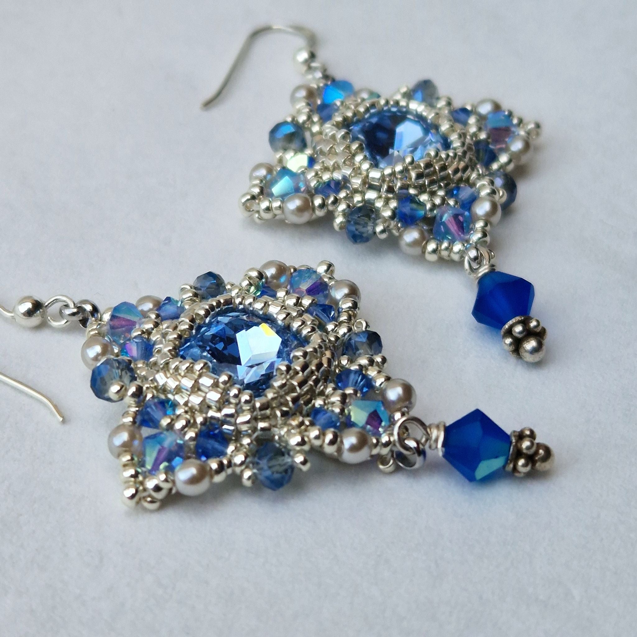 Starlit Light Sapphire Earrings