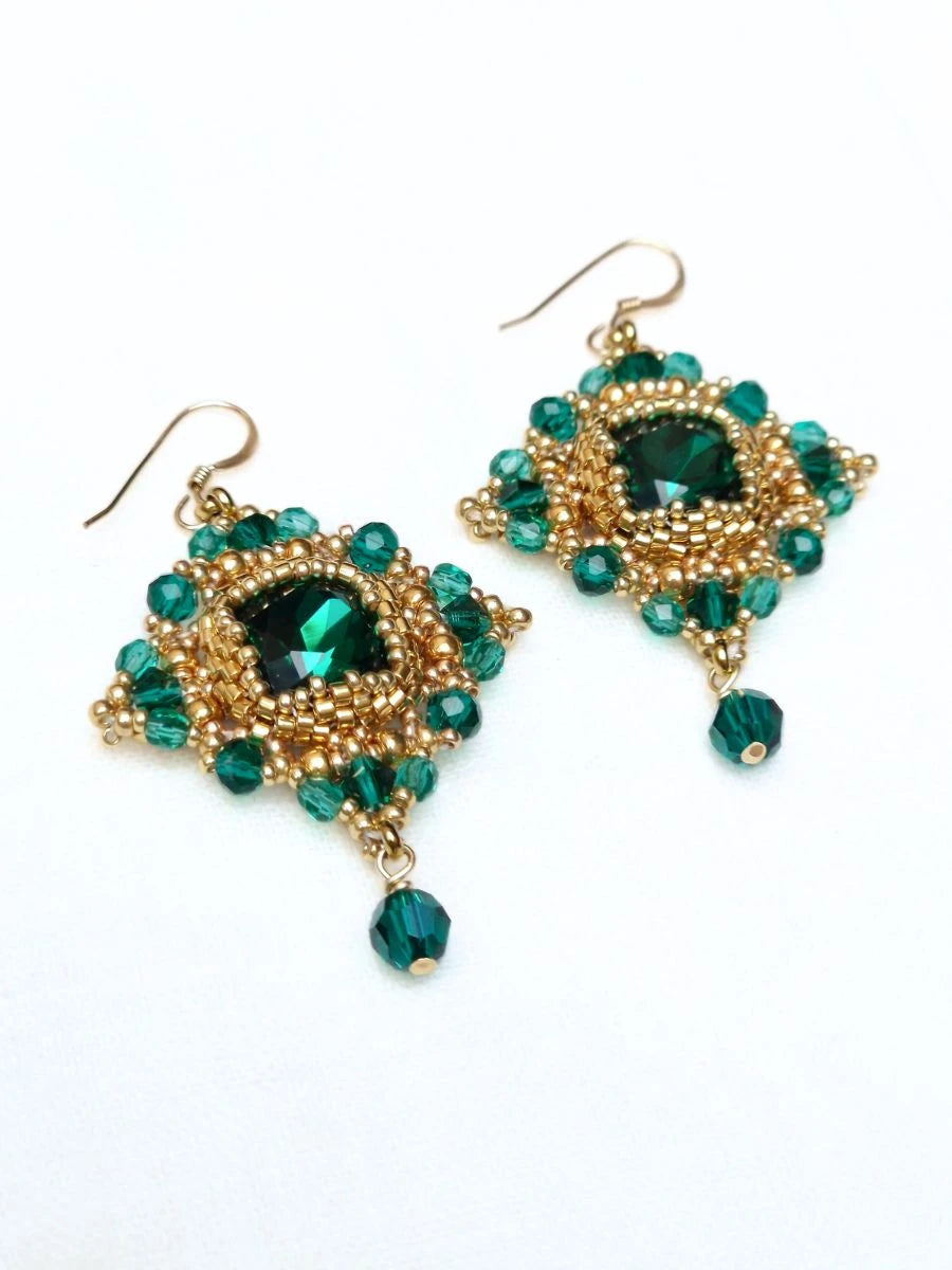 Starlit Emerald Earrings