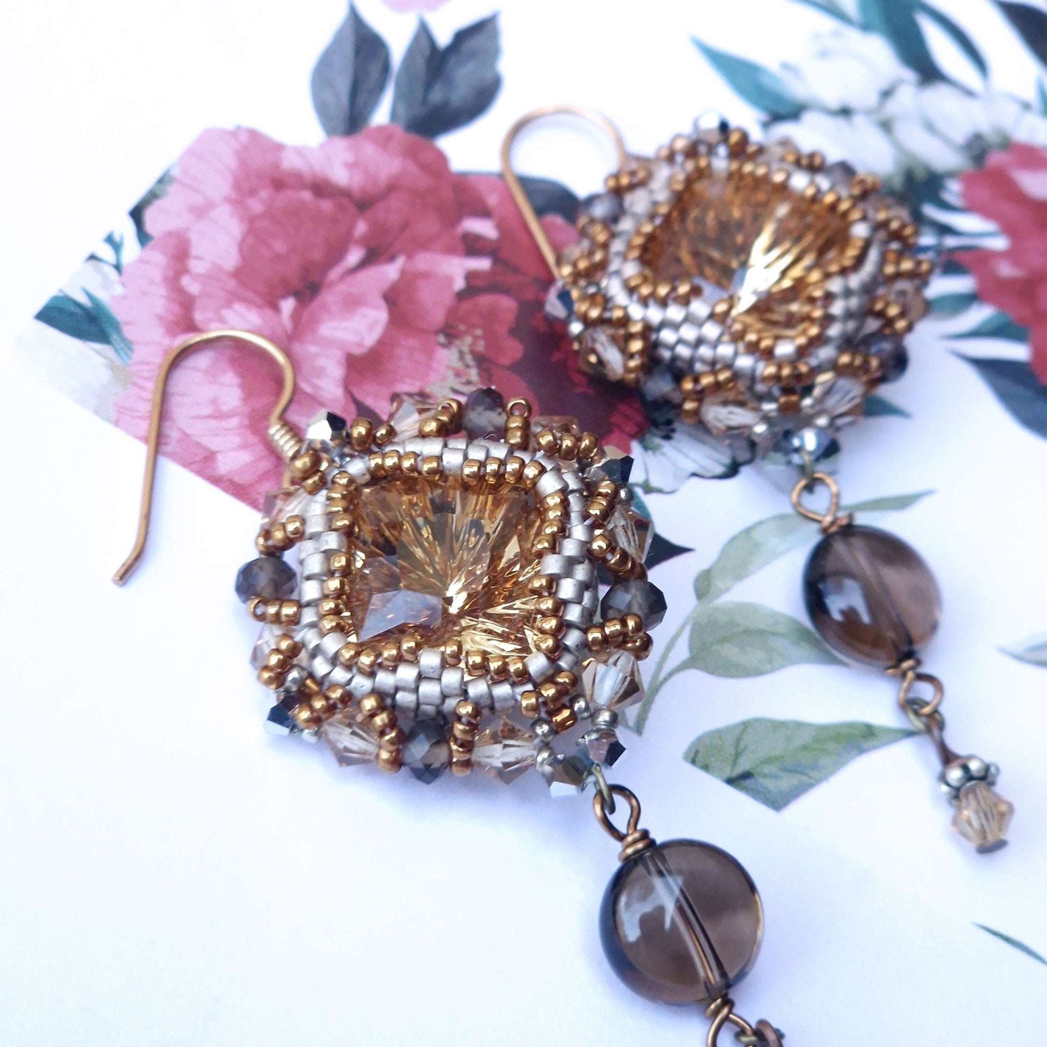 Shimmering Hazel Earrings