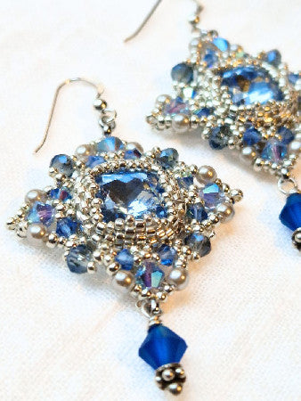 Starlit Light Sapphire Earrings