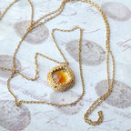 Amber Light Pendant Necklace